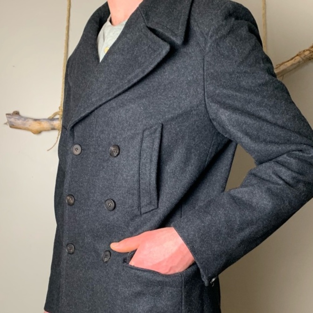 Cohen Wool Blend Pea Coat ALLSAINTS Collection